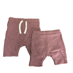 Australian-made soft shorts in purple size girls youth medium